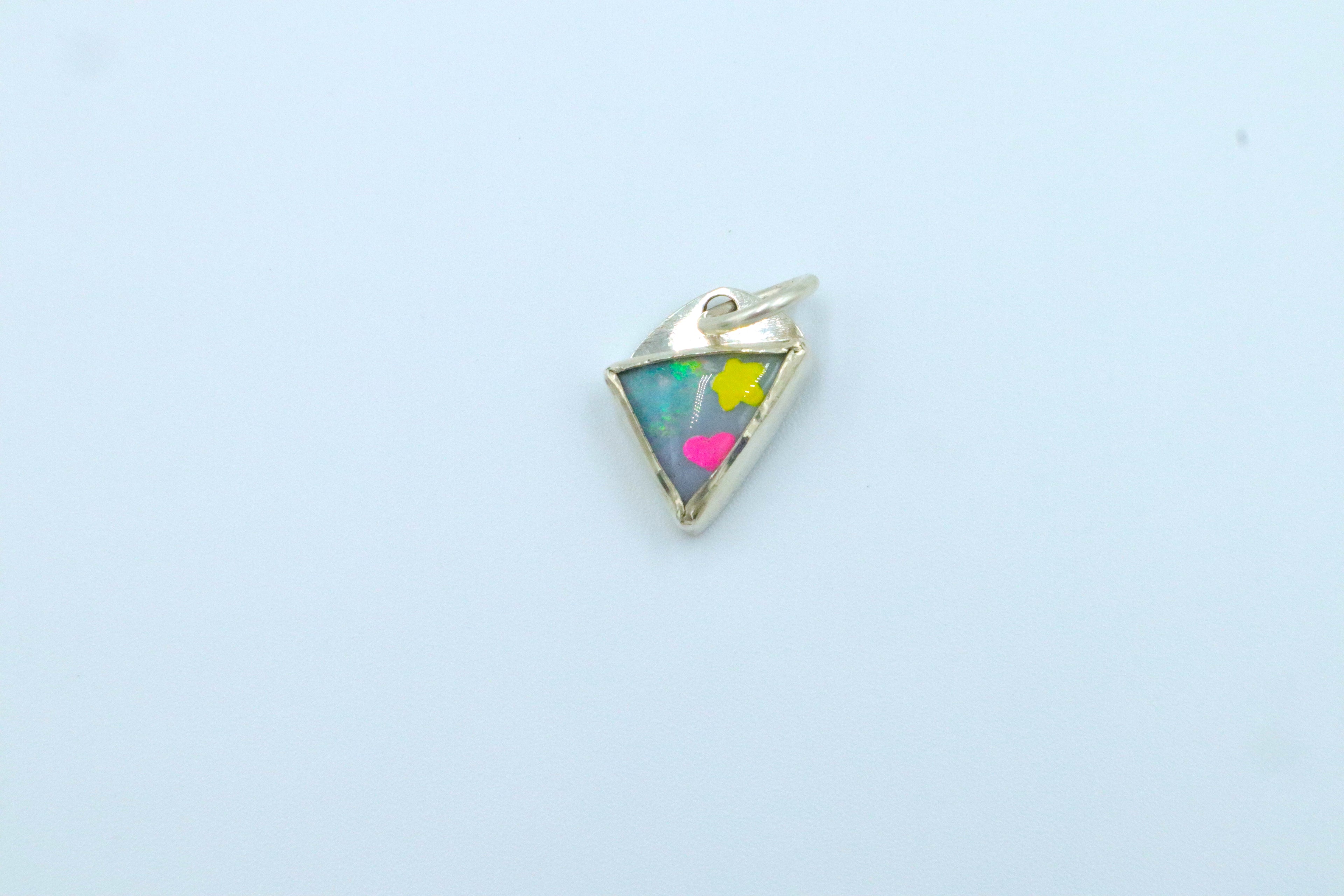 Painted Opal Charms