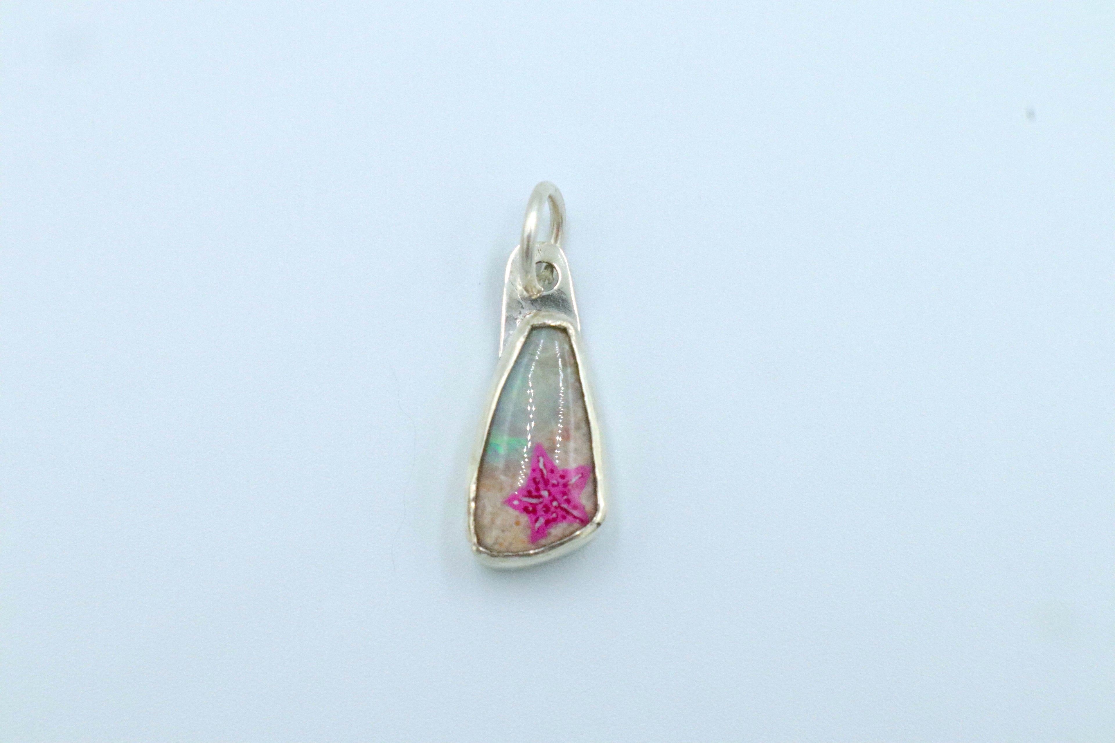 Painted Opal Charms