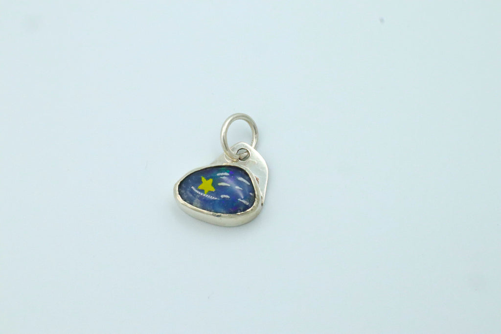 Painted Opal Charms