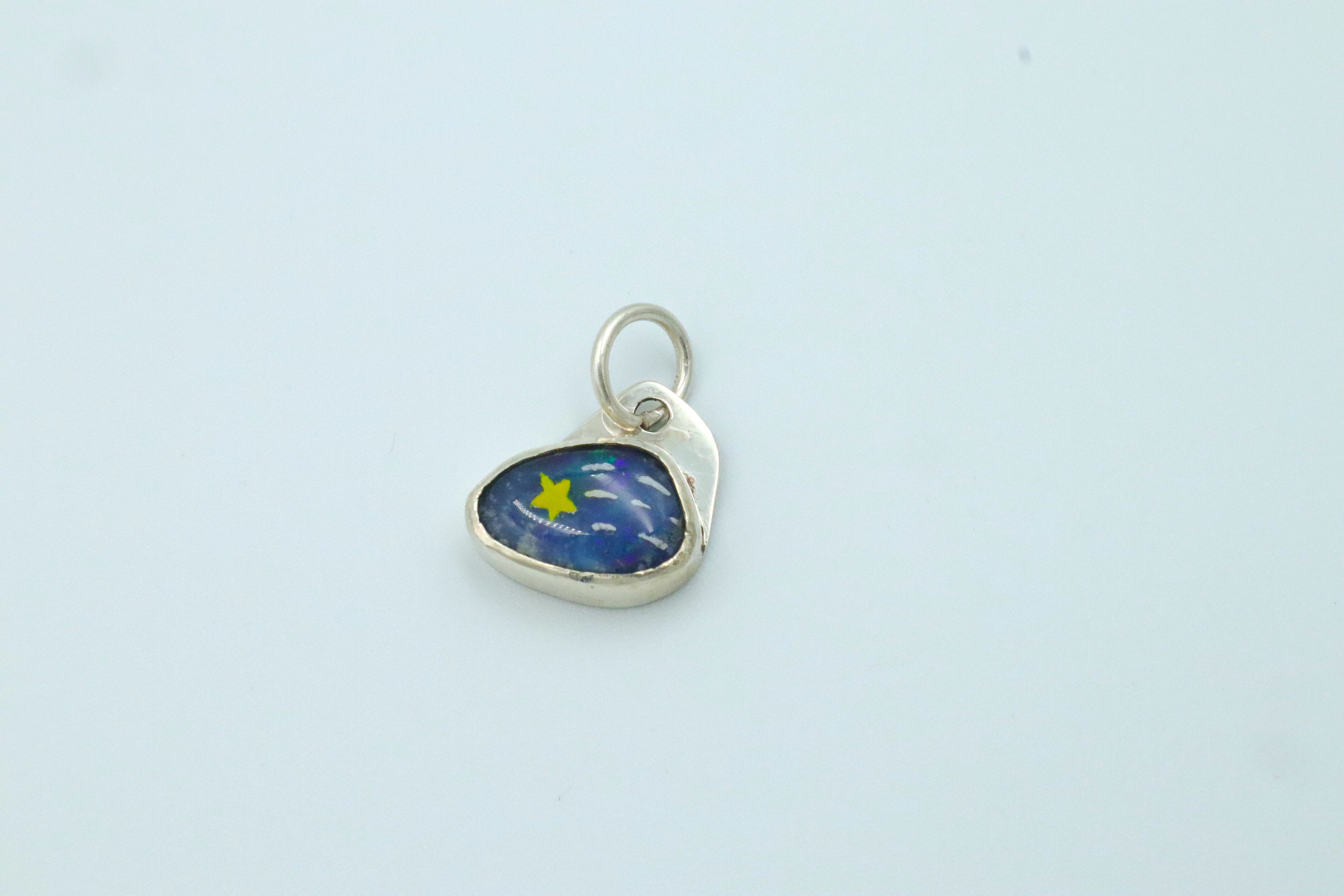 Painted Opal Charms