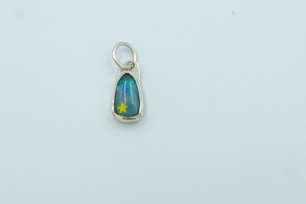 Painted Opal Charms