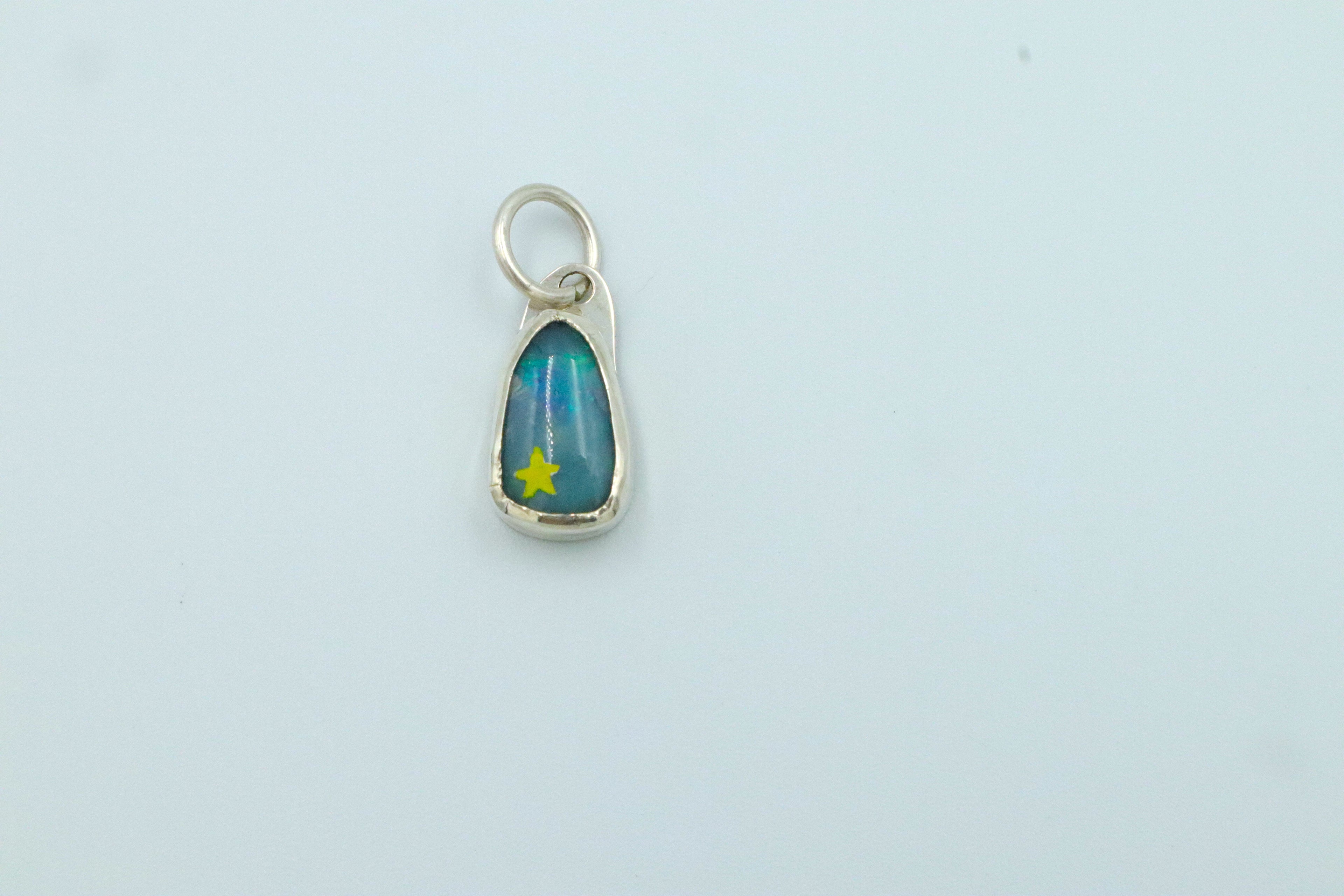 Painted Opal Charms