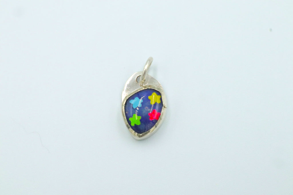 Painted Opal Charms