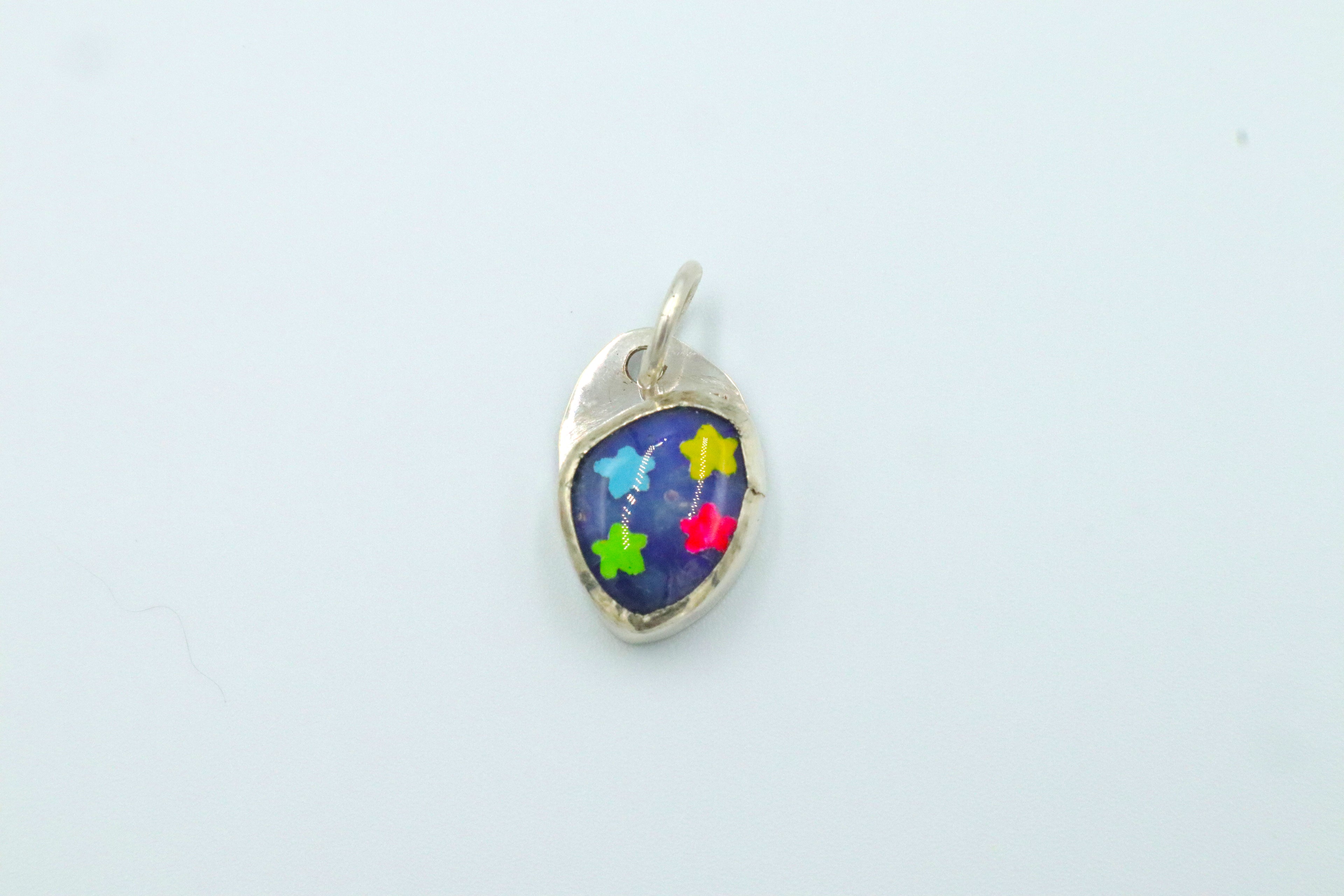 Painted Opal Charms